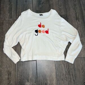 White Graphic Women's Top